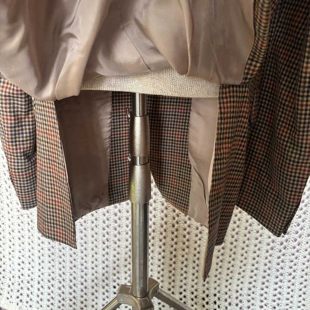Holland & Sherry Royal Classic Houndstooth Wool‎ Blazer Premium Tom James 46L